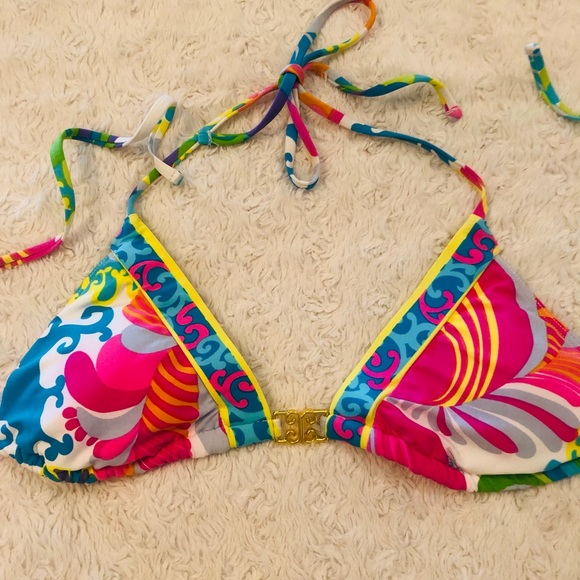 Trina Turk Bikini Separates NWT multicolor top Medium, bottoms Small - Picture 3 of 11